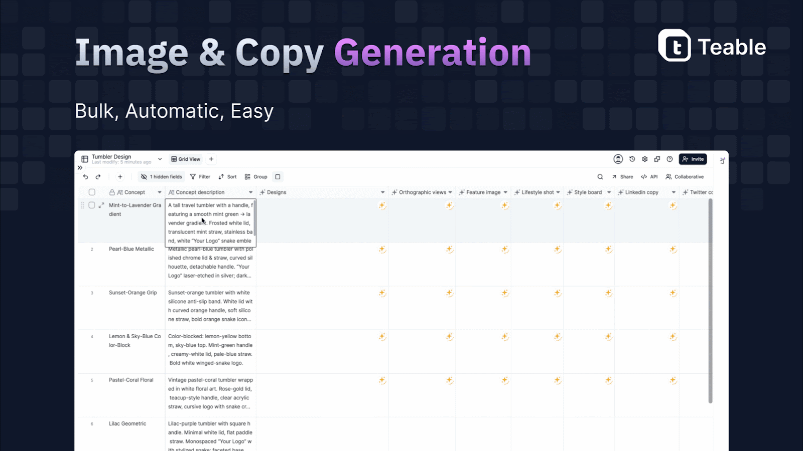 Génération d'images et de descriptions