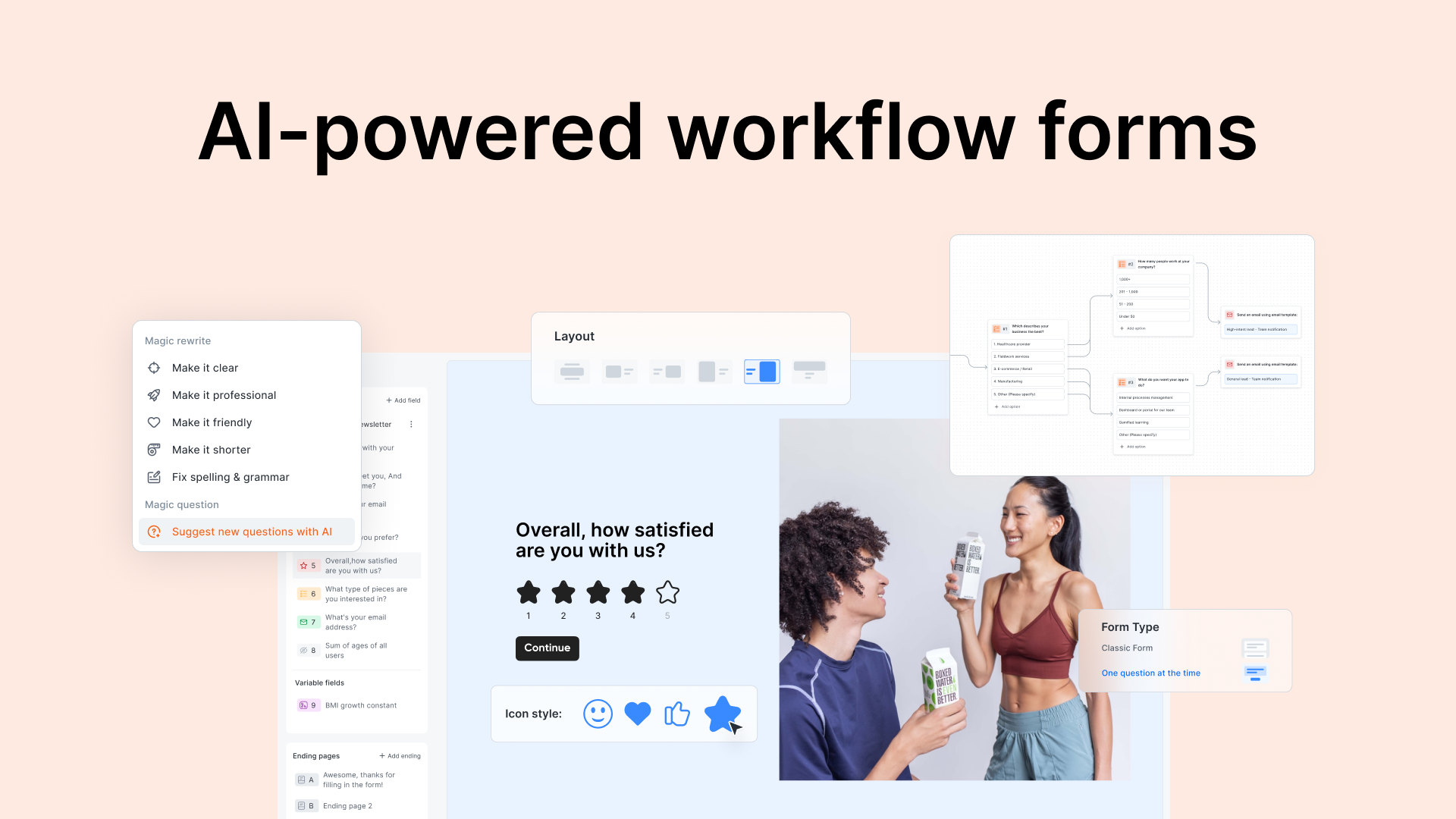 Formulaires de workflow alimentés par l'IA