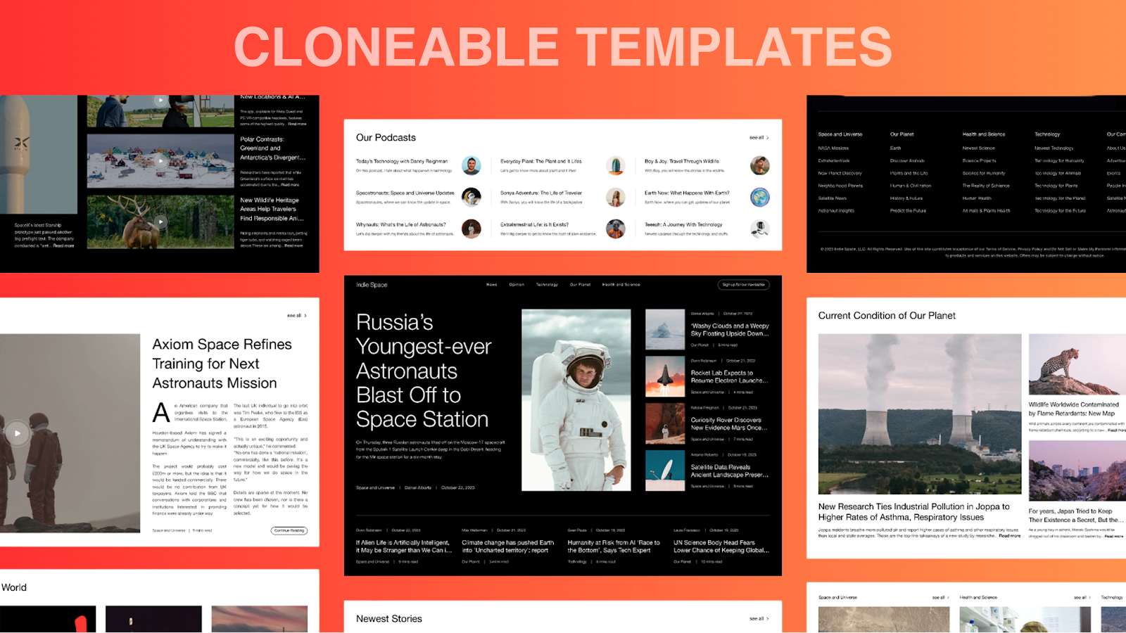 Cloneable templates