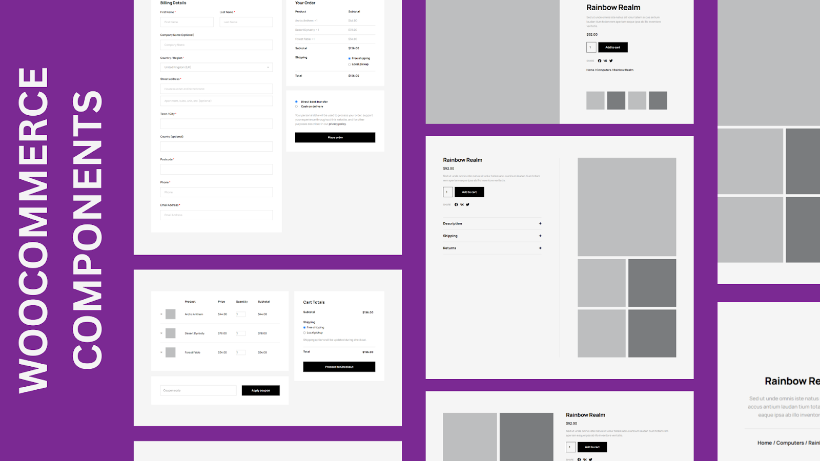 WooCommerce components