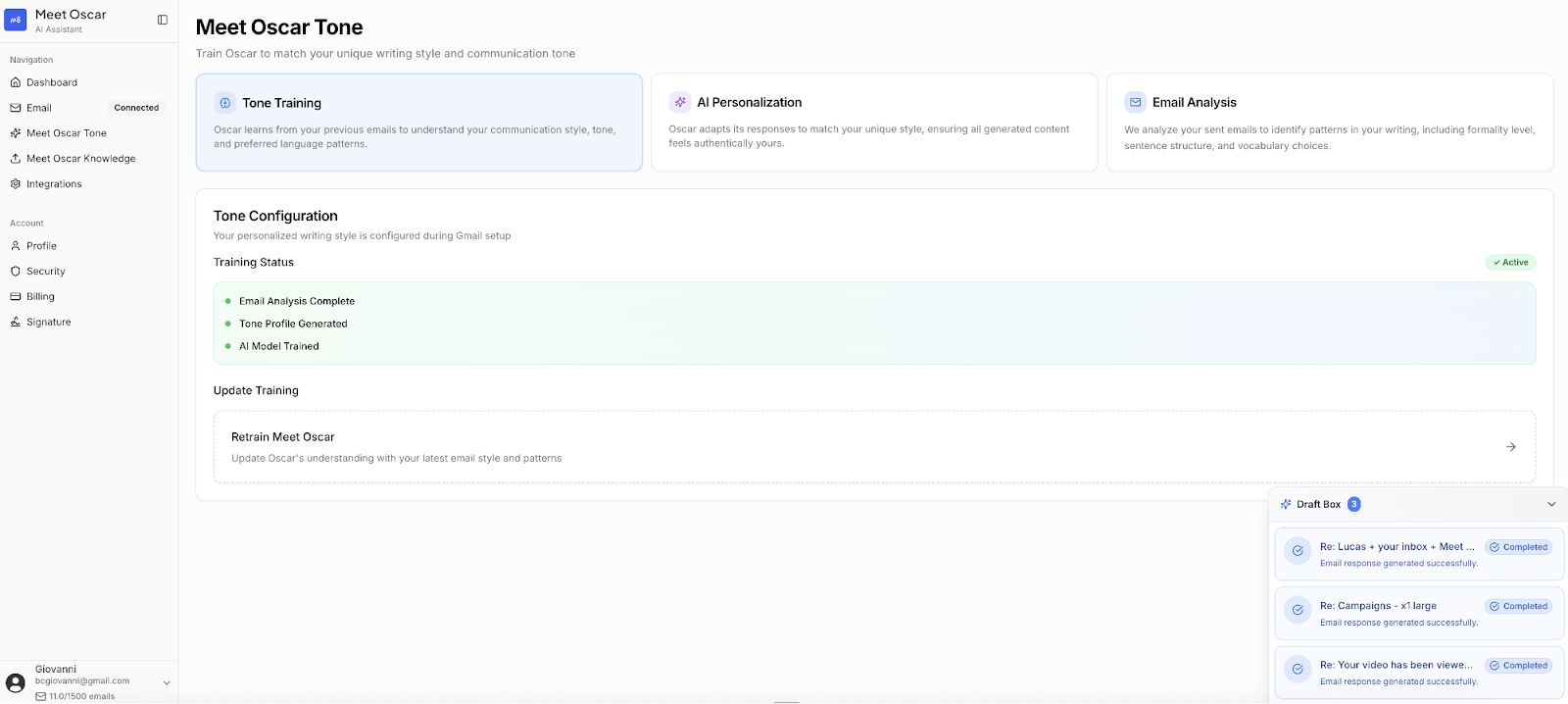 Configuration du ton