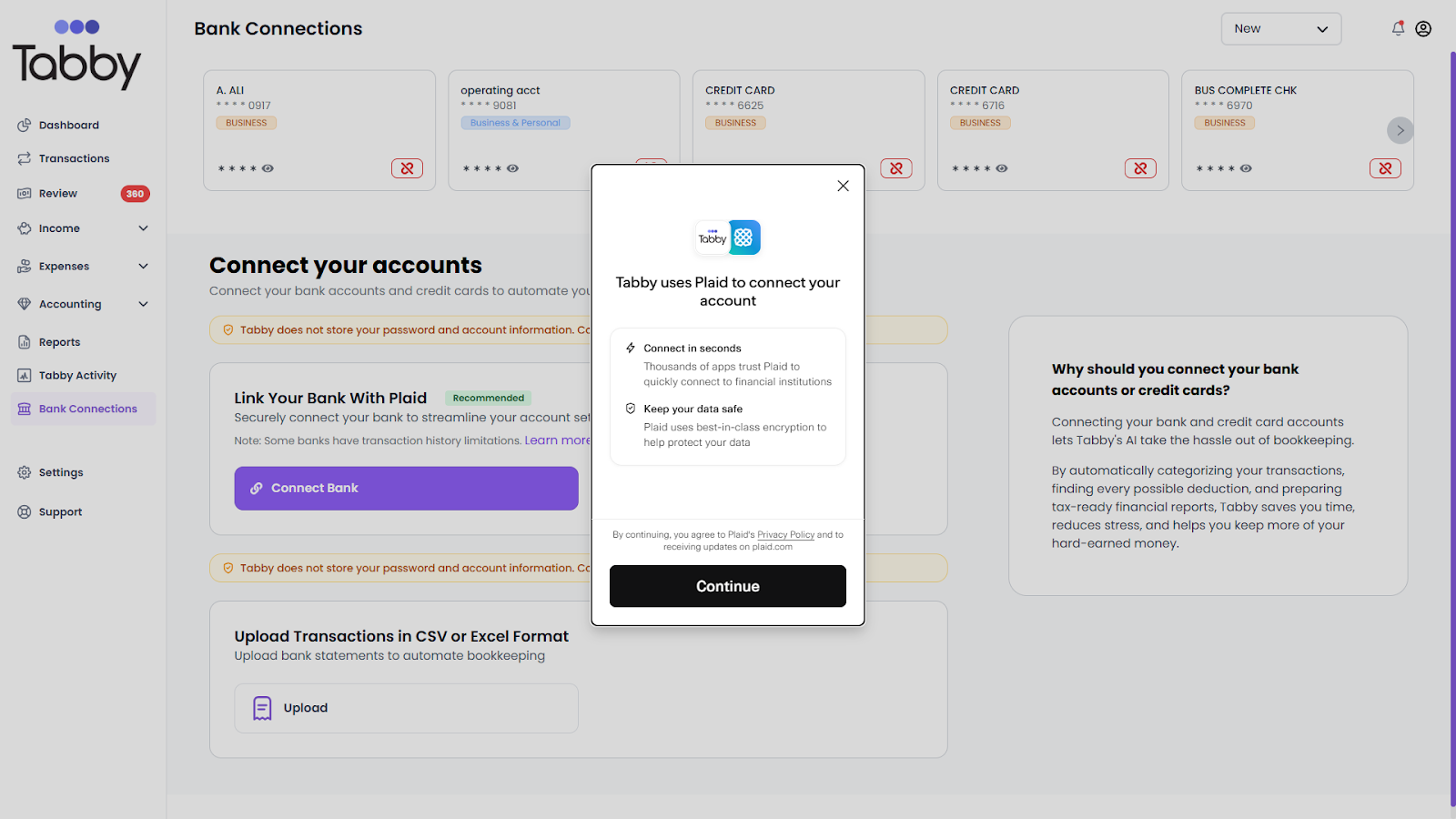 Connexions bancaires
