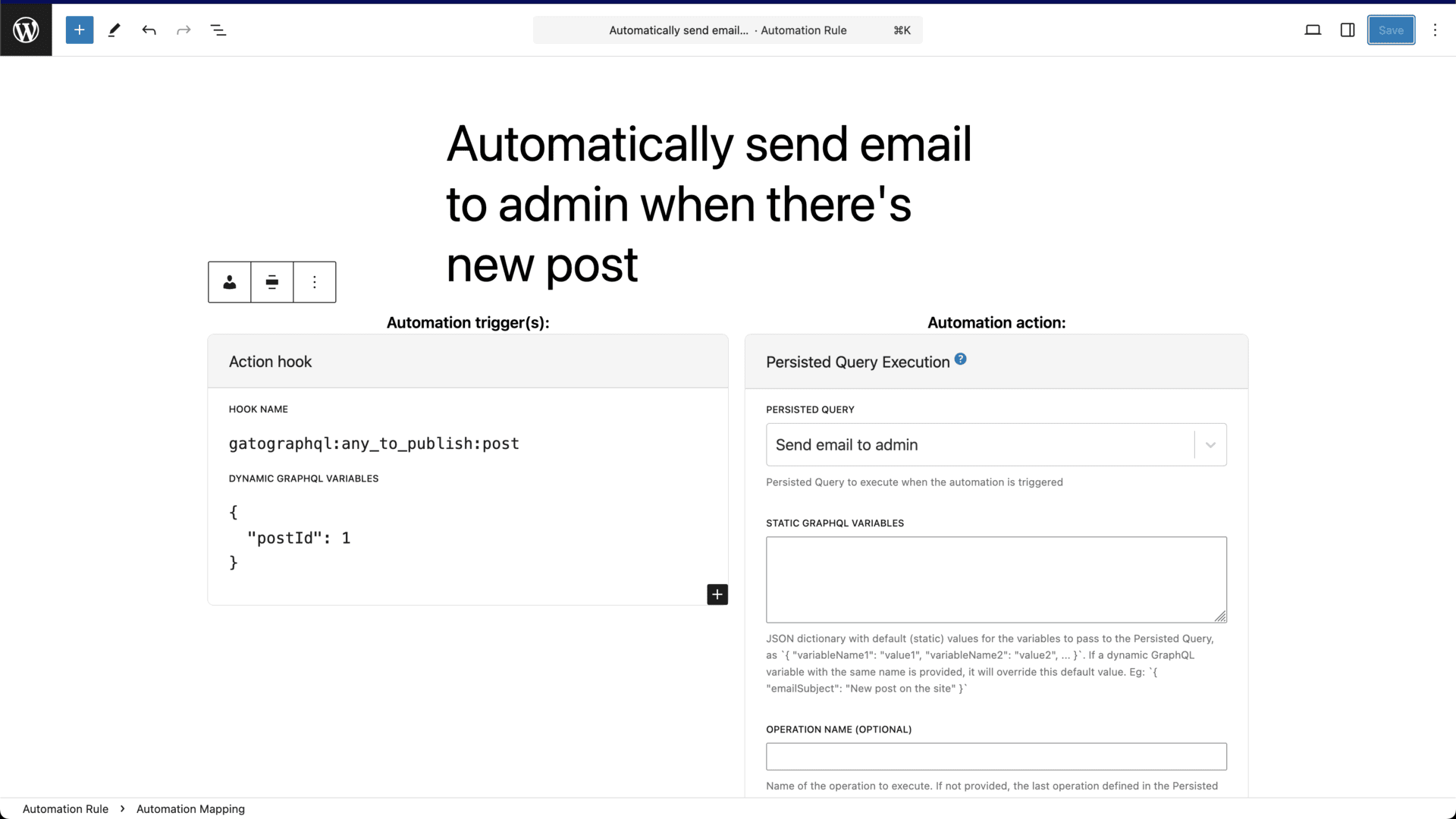 Automatisation des tâches