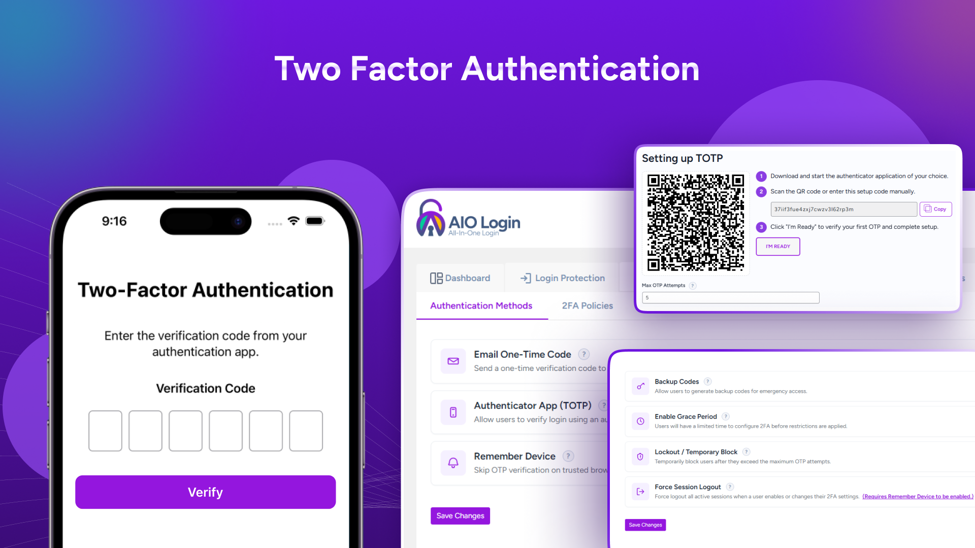 Configuration de l'authentification à deux facteurs