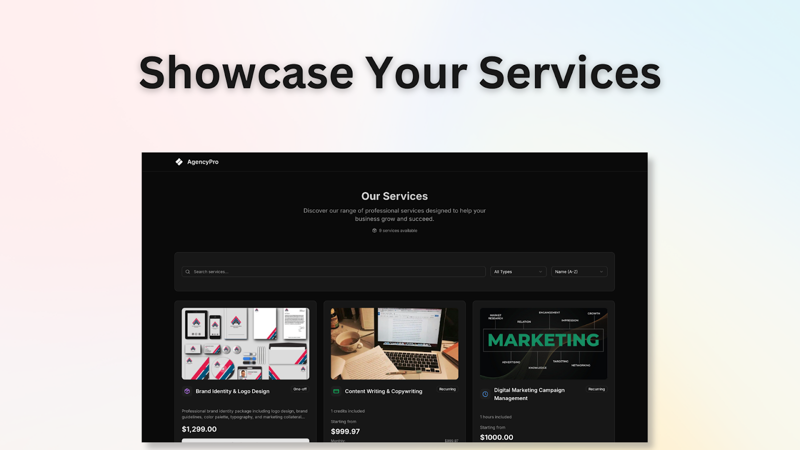 Étagère de services