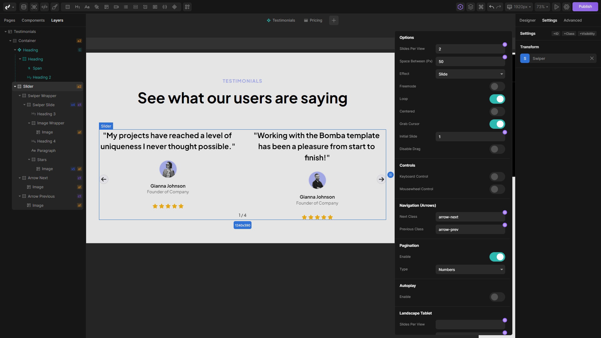 Plugin Swiper.js