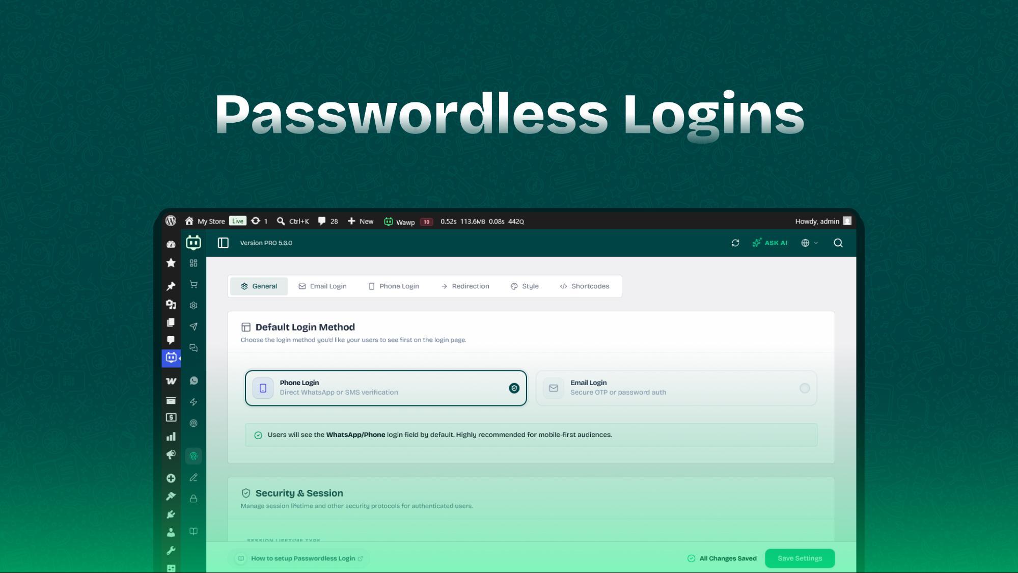 Passwordless Logins