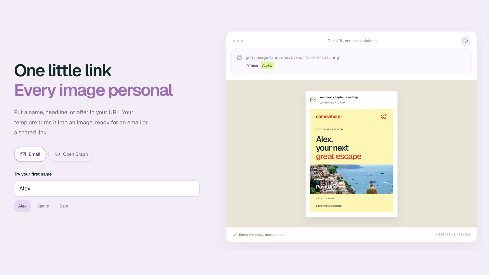 Personalized campaigns