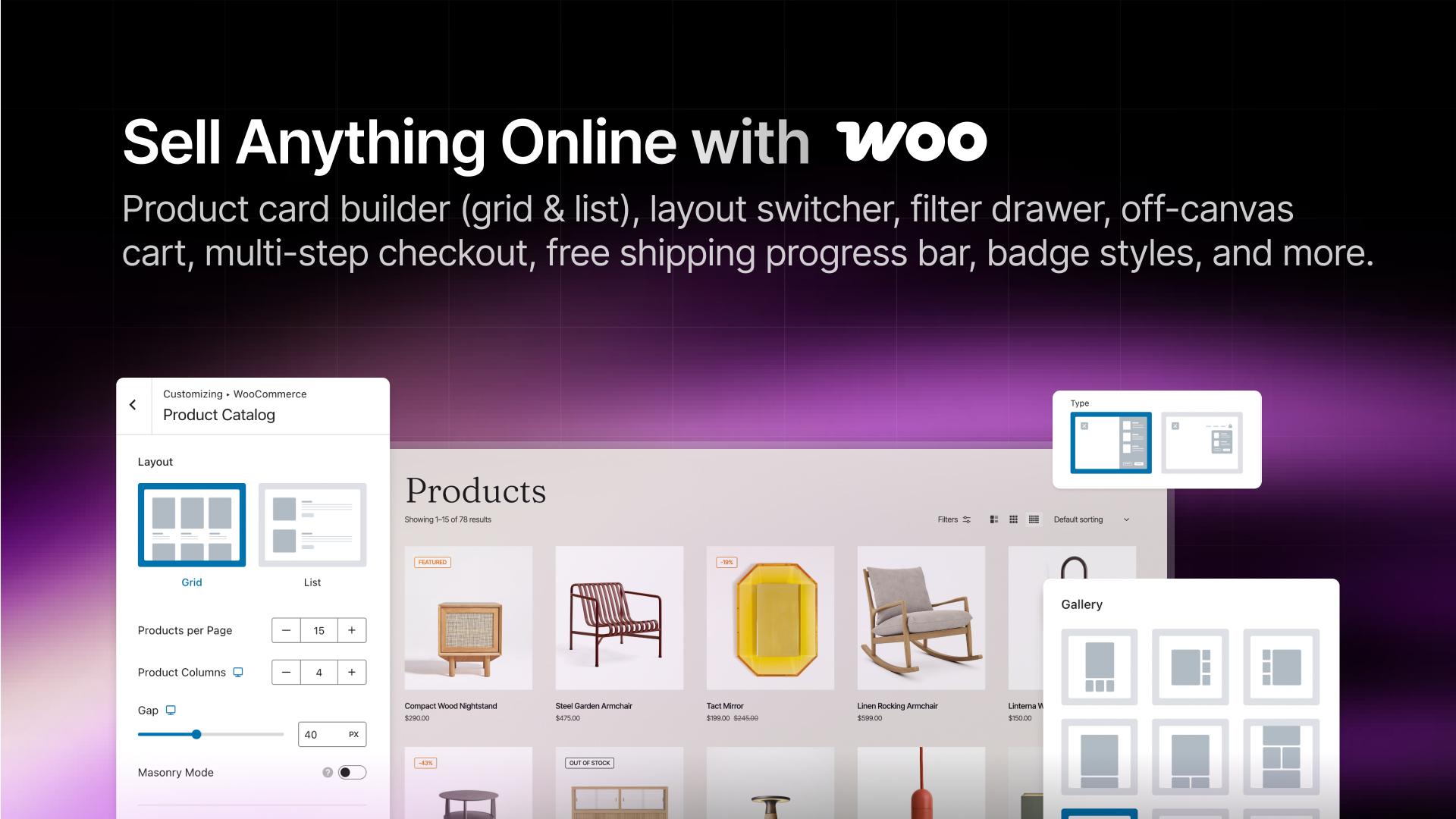 WooCommerce catalog customization