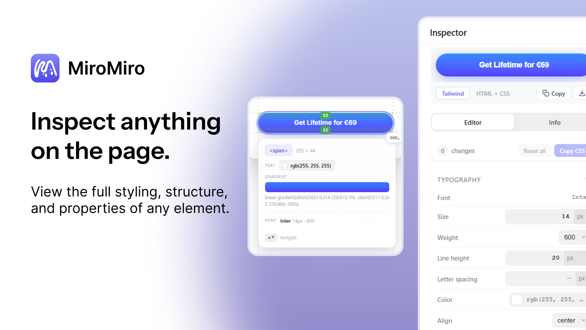 Inspector panel