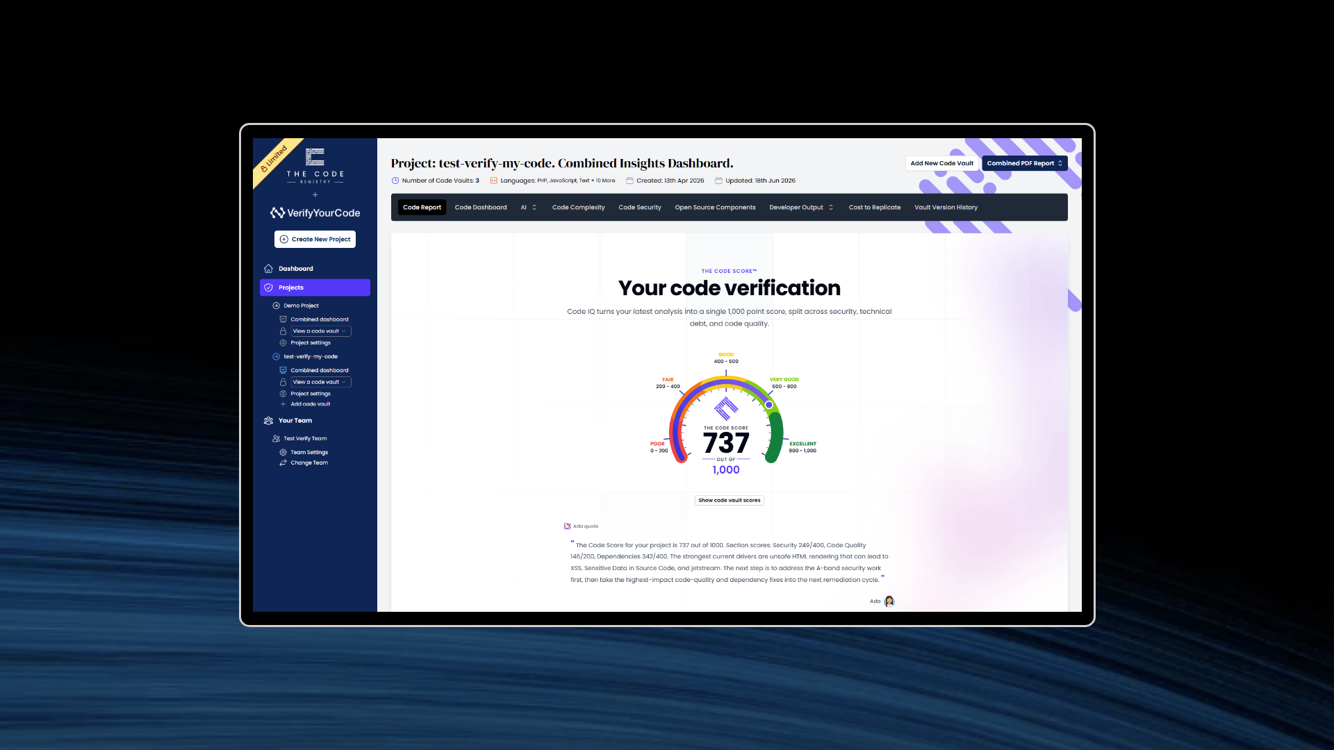 vérification du code