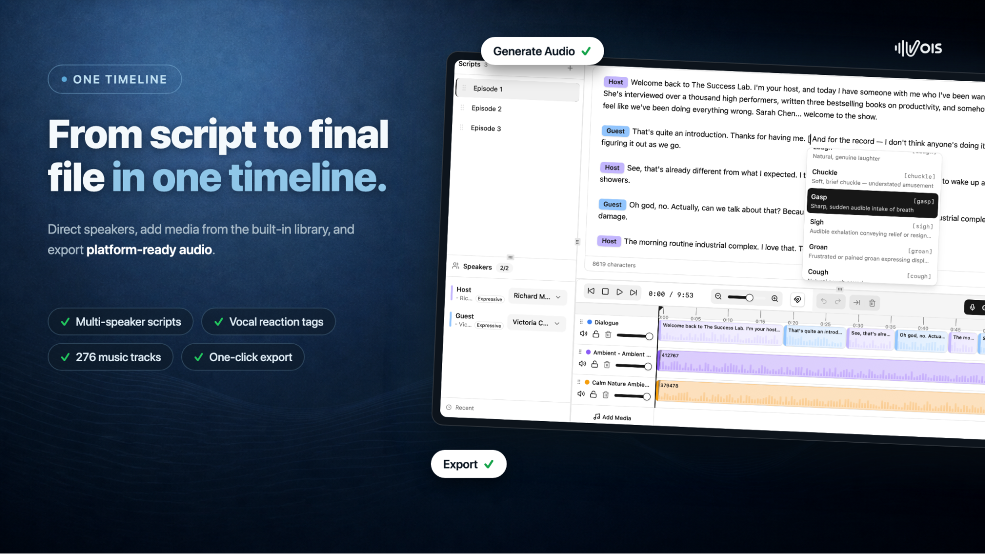 Chronologie du script au fichier final