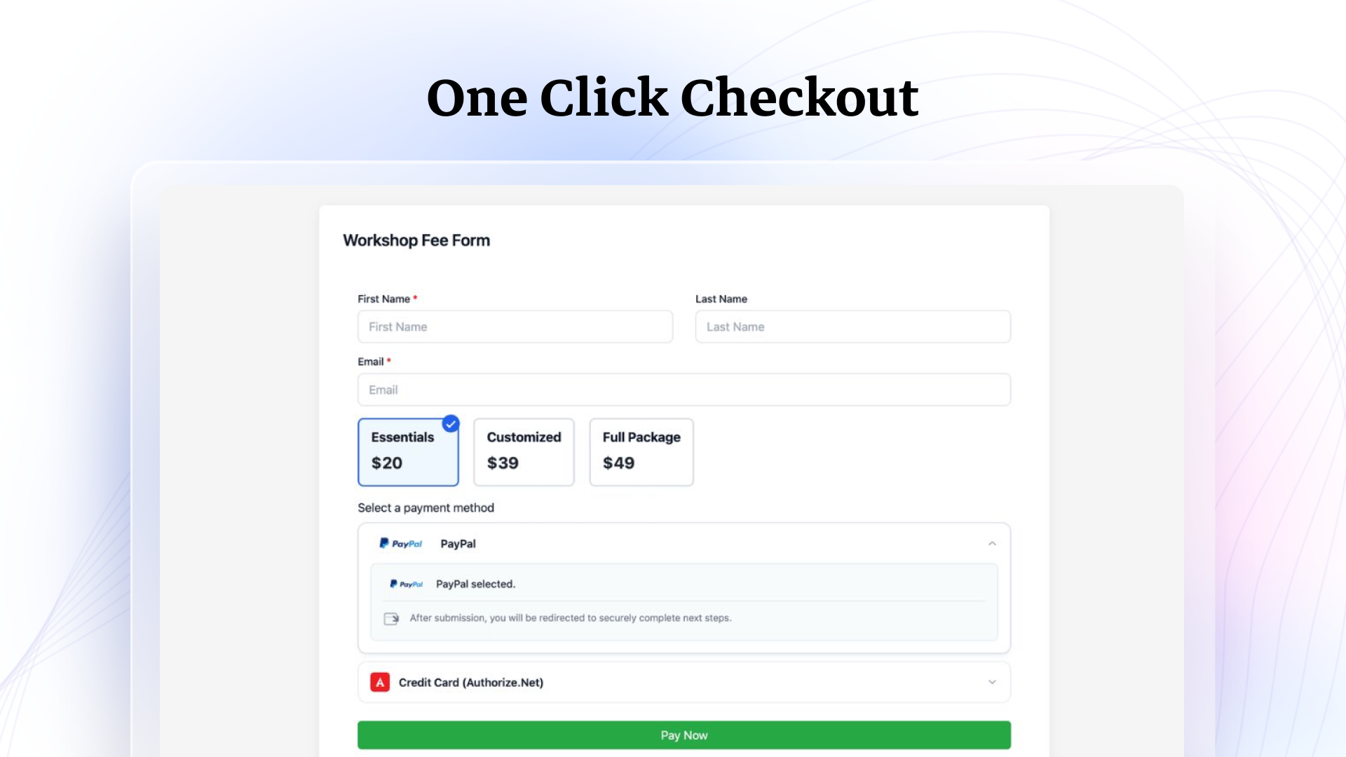 Paiement en un clic
