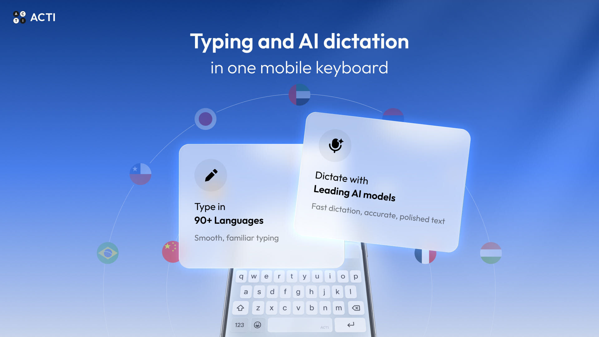 Saisie au clavier et dictée par IA