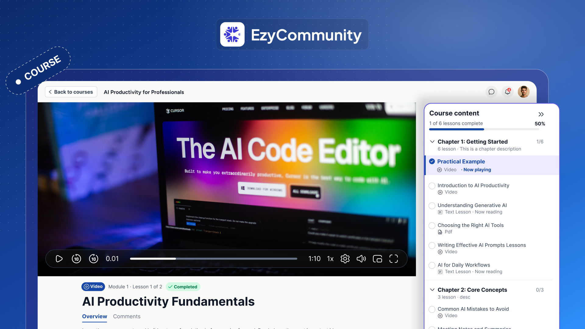 Cours EzyCommunity