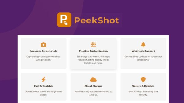 PeekShot - Offre à vie