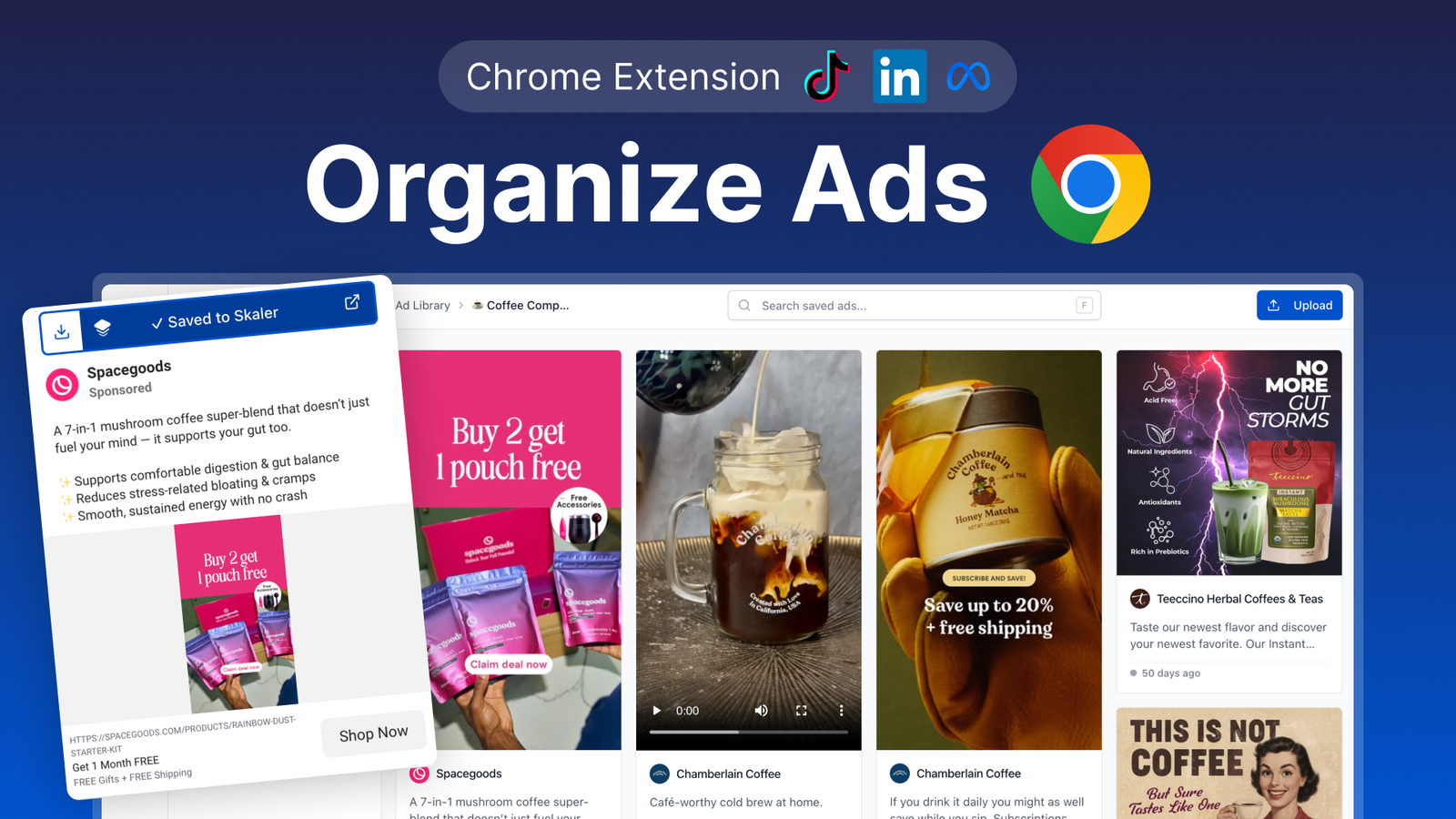 Aperçu de la bibliothèque publicitaire de Meta