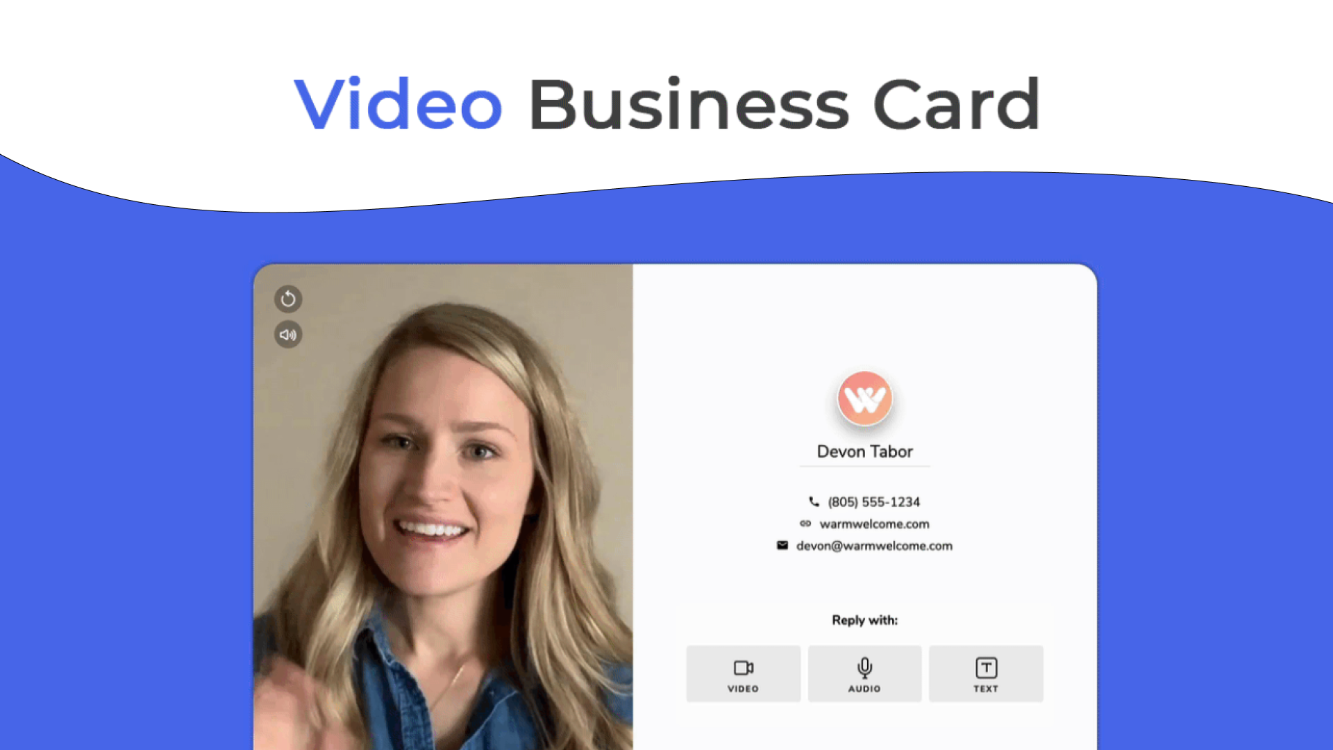 Carte de visite vidéo