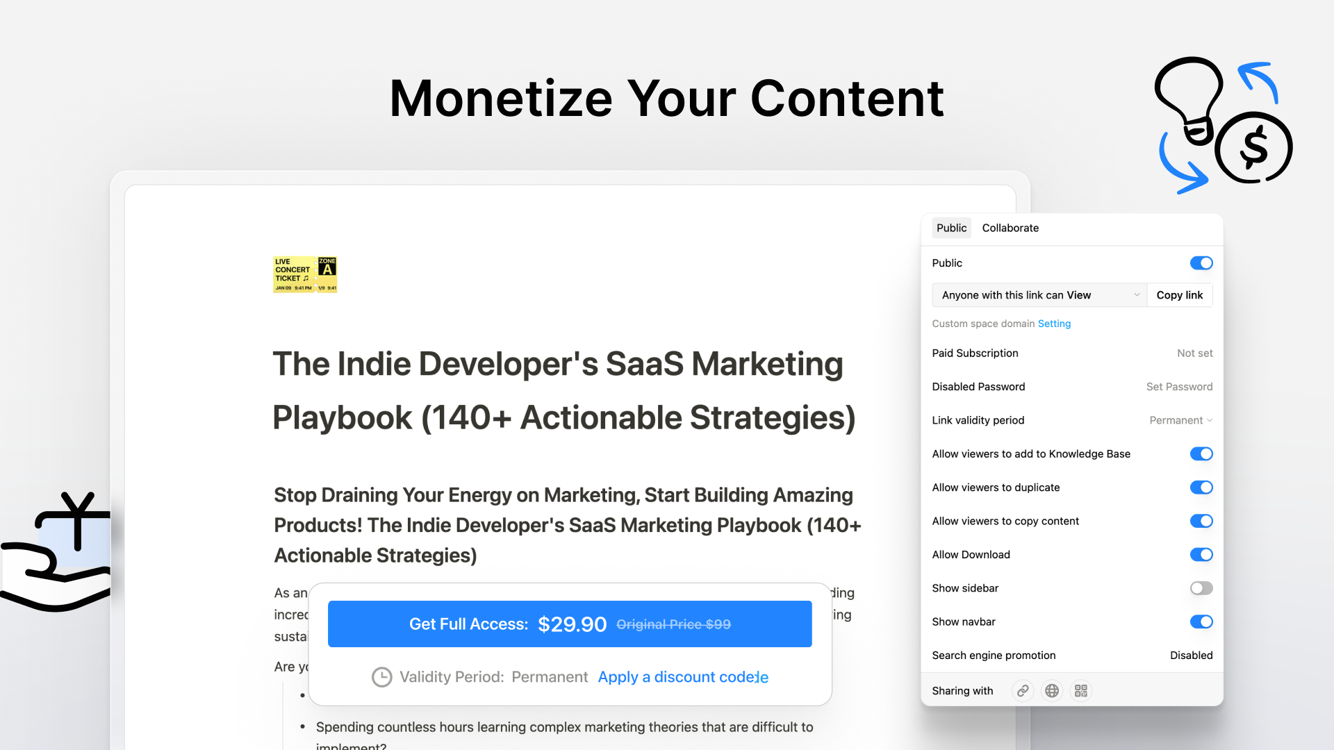 Monétisation de contenu et gestion d'abonnements