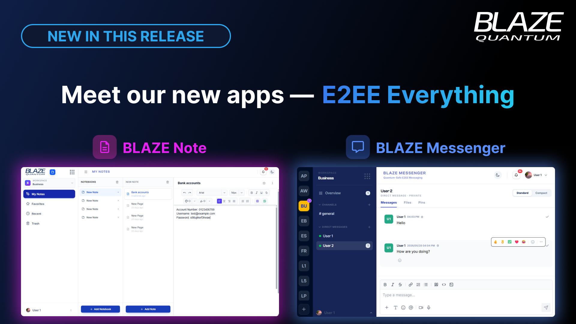 Nouvelles applications