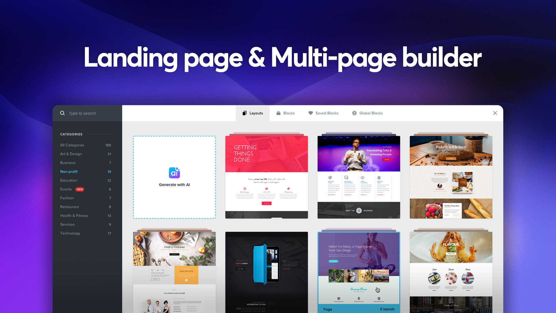 Constructeur de page d'atterrissage
