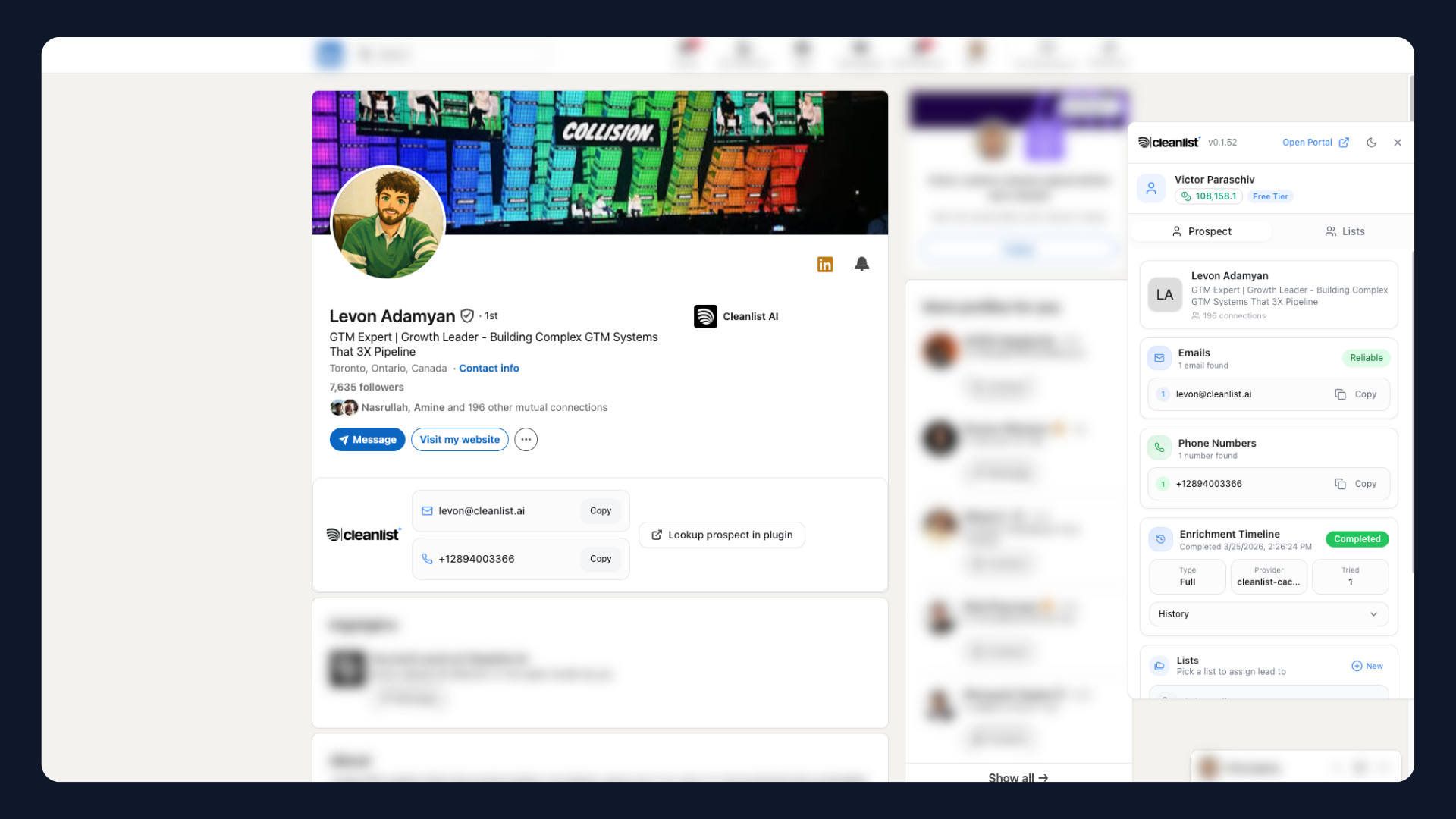 Enrichissement LinkedIn