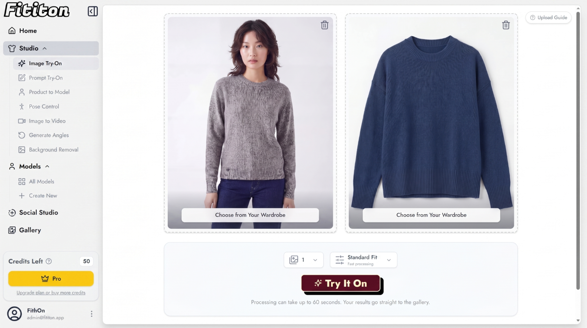 Virtual try-on