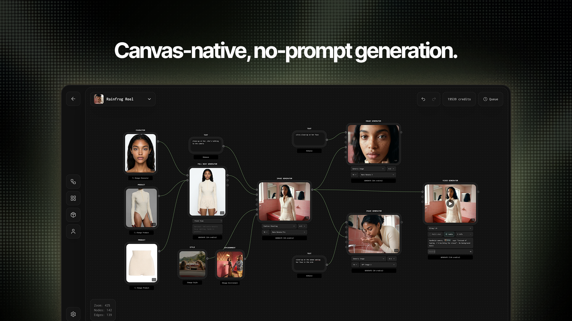 Génération native sur canevas
