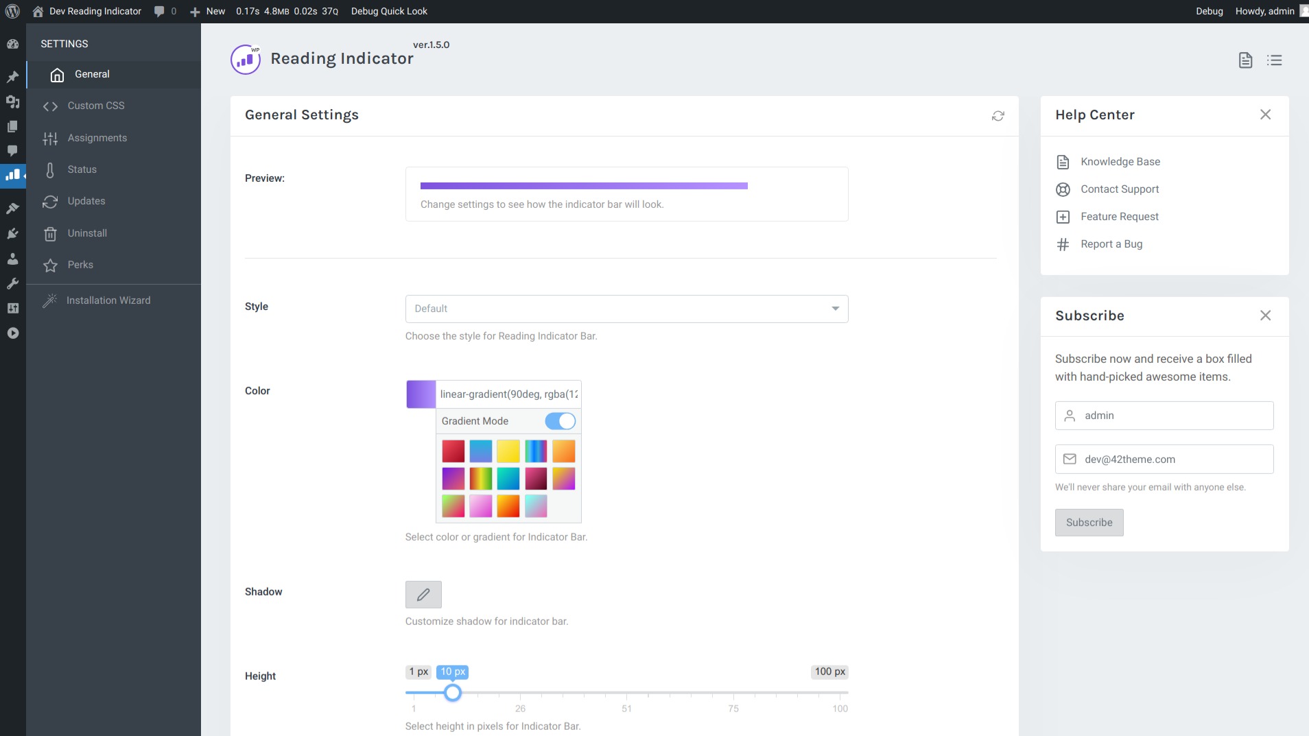 Reading Indicator — Reading Progress Bar for WordPress – Image 2