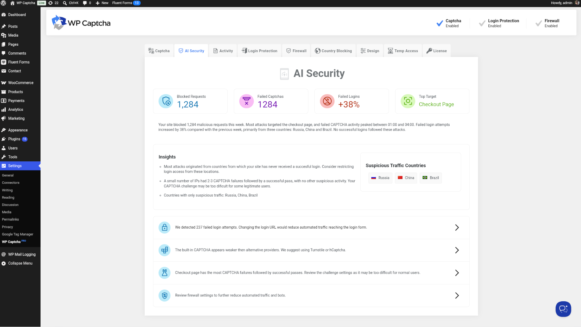 AI-powered security insights and recommendations