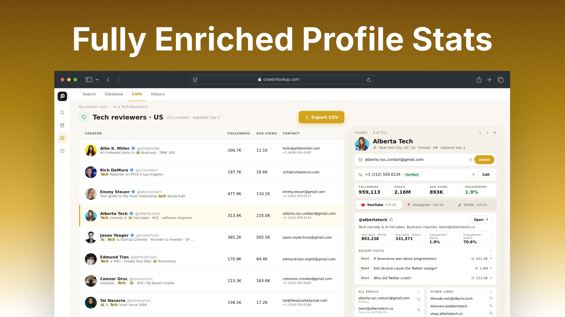 Creator Lookup – Image 4